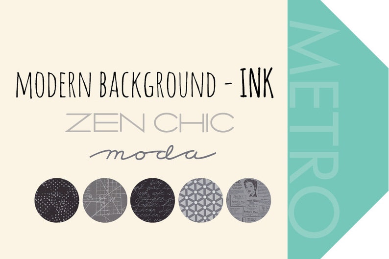Moda Fabrics Grey Seeds Priced Per Yard Moda Zen Chic Modern Background Ink
