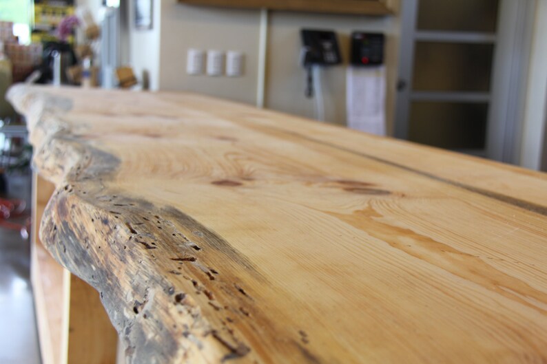 Price is determined by size Nyc Metro Area Only LIVE EDGE WOOD Customized Rustic Bar or Counter Top ....Give us your dimensions