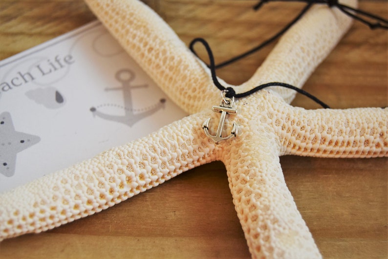 Made to Order Friendship Anklet Silver Charm Anklet Gift For Friend Anchor Anklet Cord Anklet