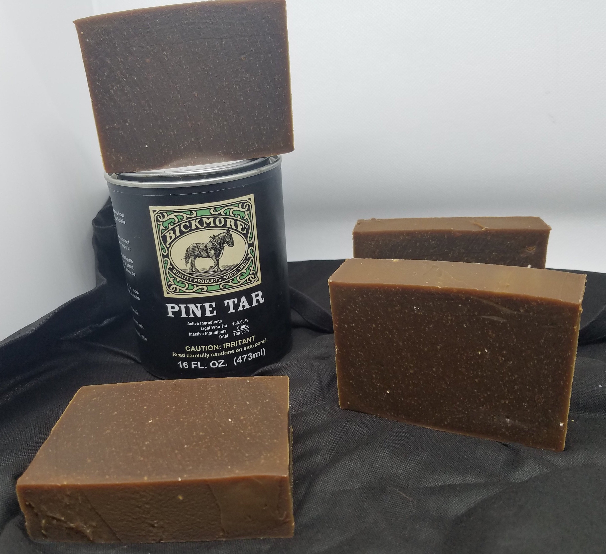 Pine tar soap, men's soap bar, psoriasis soap, mechanic soap, gardener