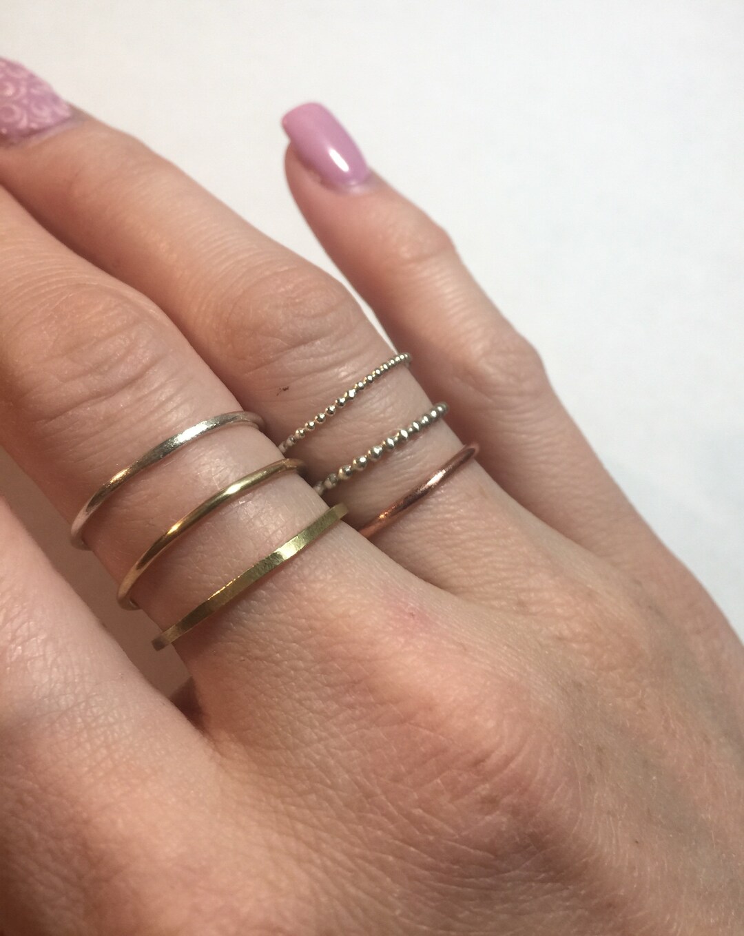 Ring Stack Spacer Stacked Ring Spacers - Etsy