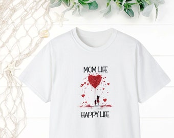 Chemise Mom Life, chemise maman, chemise Happy Mother’s Day, meilleure chemise maman de tous les temps, cadeau maman, chemise fête des mères, cadeau fête des mères