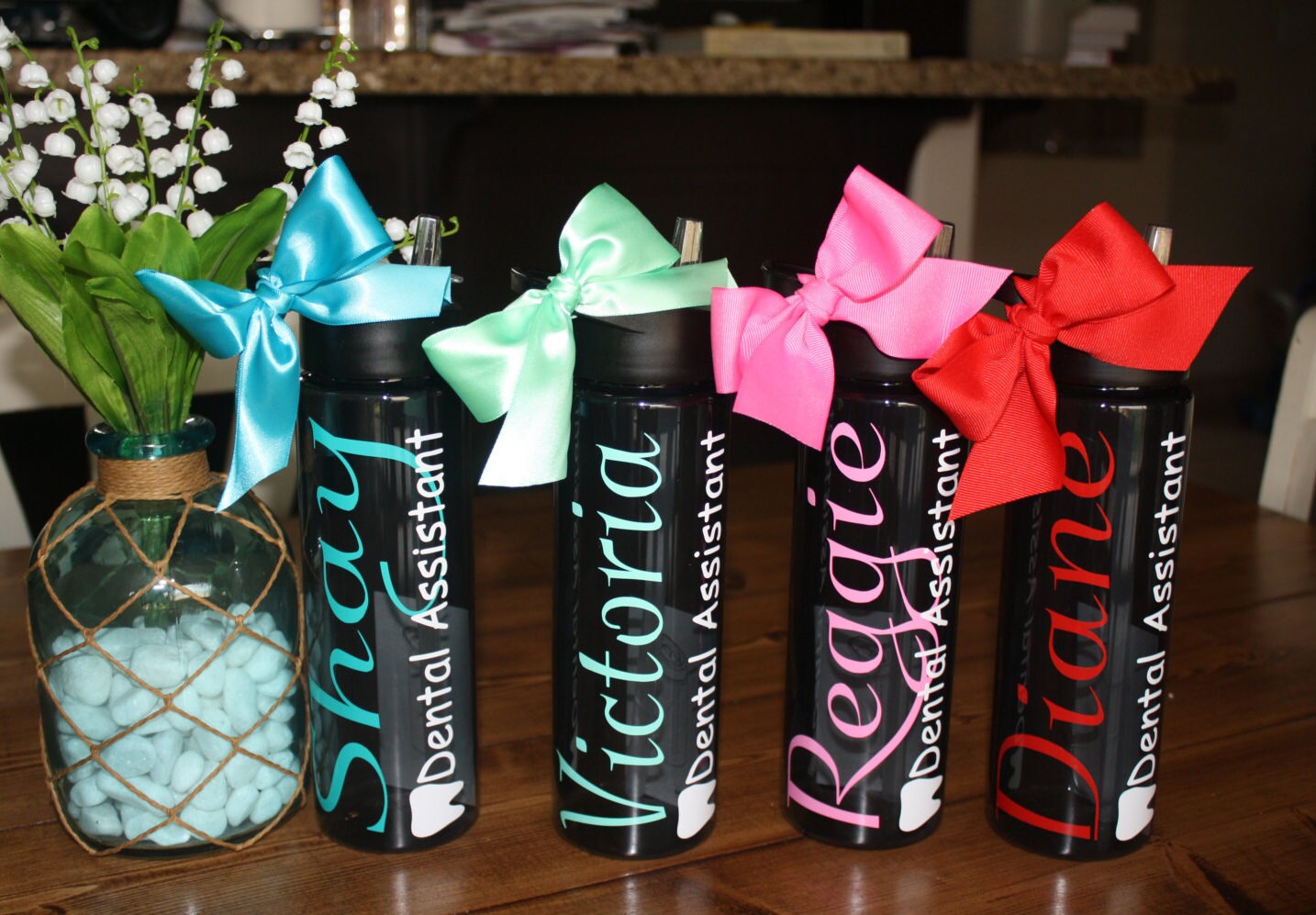 Personalized Dental Water Bottle Dentist Water Bottle Dental Etsy