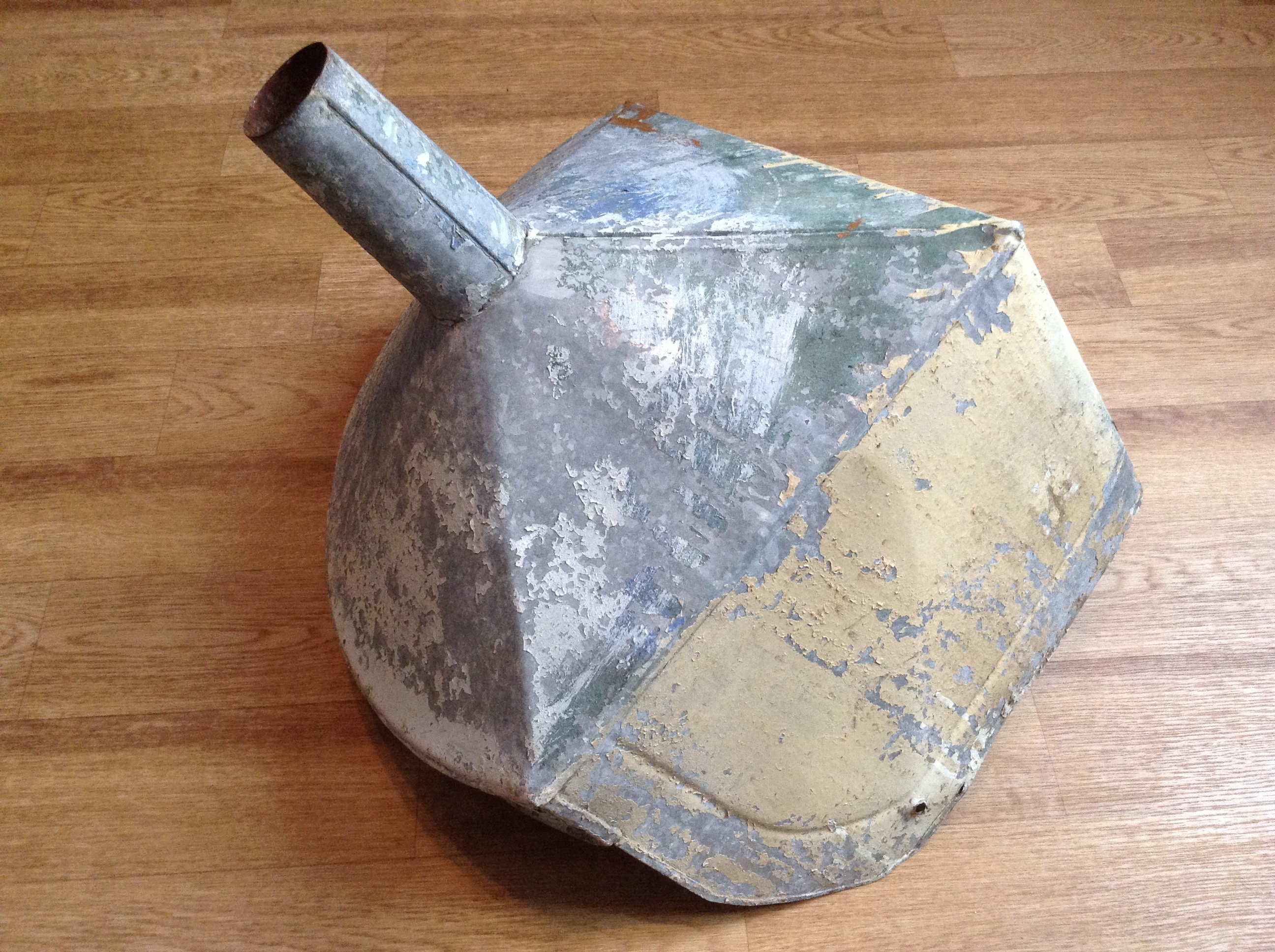 Vintage Zinc Outdoor Wall Planter Corner Metal Sink Large Etsy