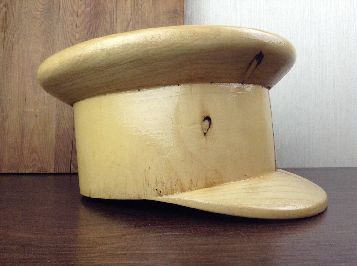 Vintage Wooden Hat Block Hat Form Women's Cap Millinery Etsy