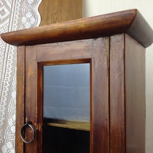 Medizinschrank aus Holz Shabby Braune Wandregal Alter | Etsy