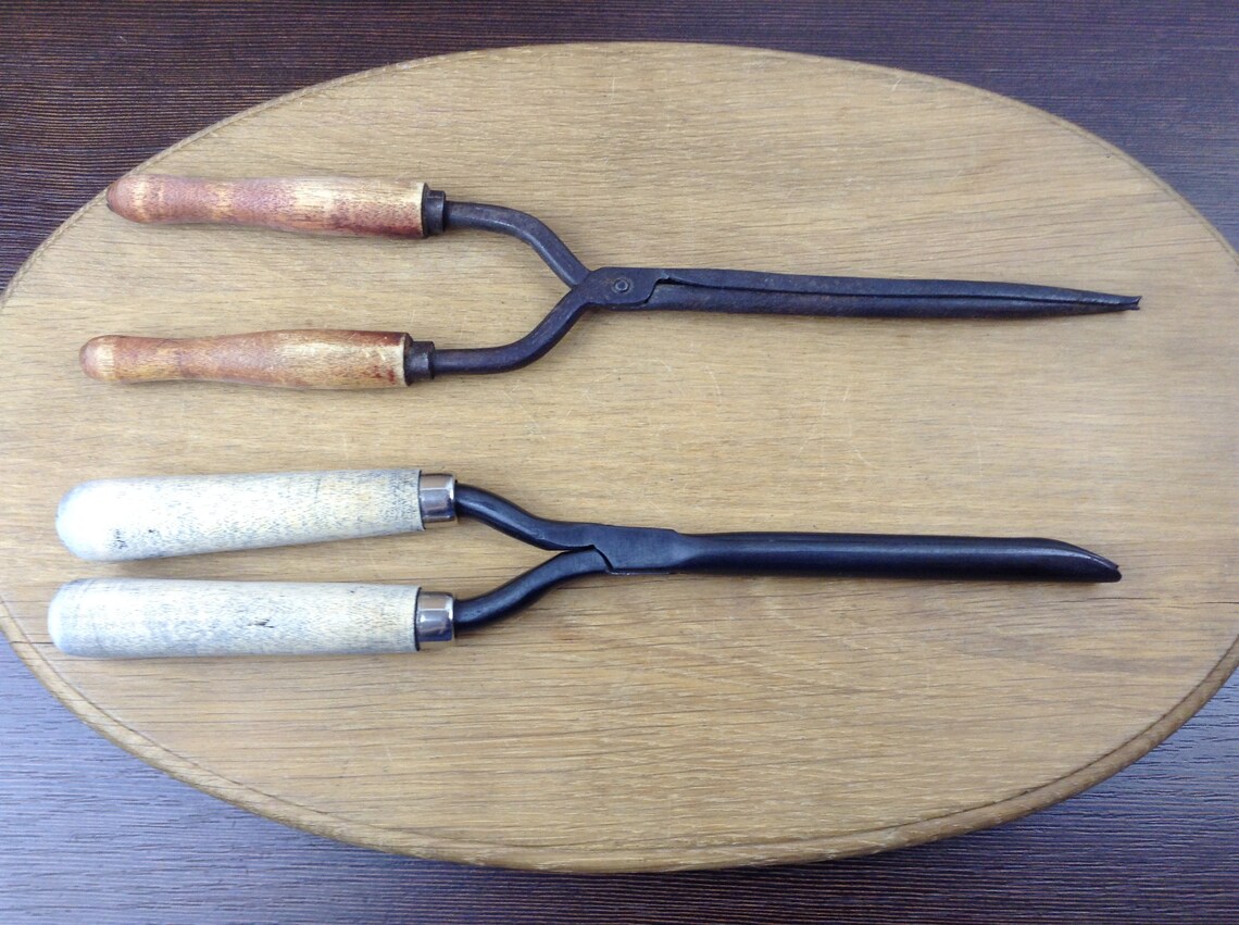 Antique Curling Iron Vintage Hair Curling Iron Metal Hot Etsy