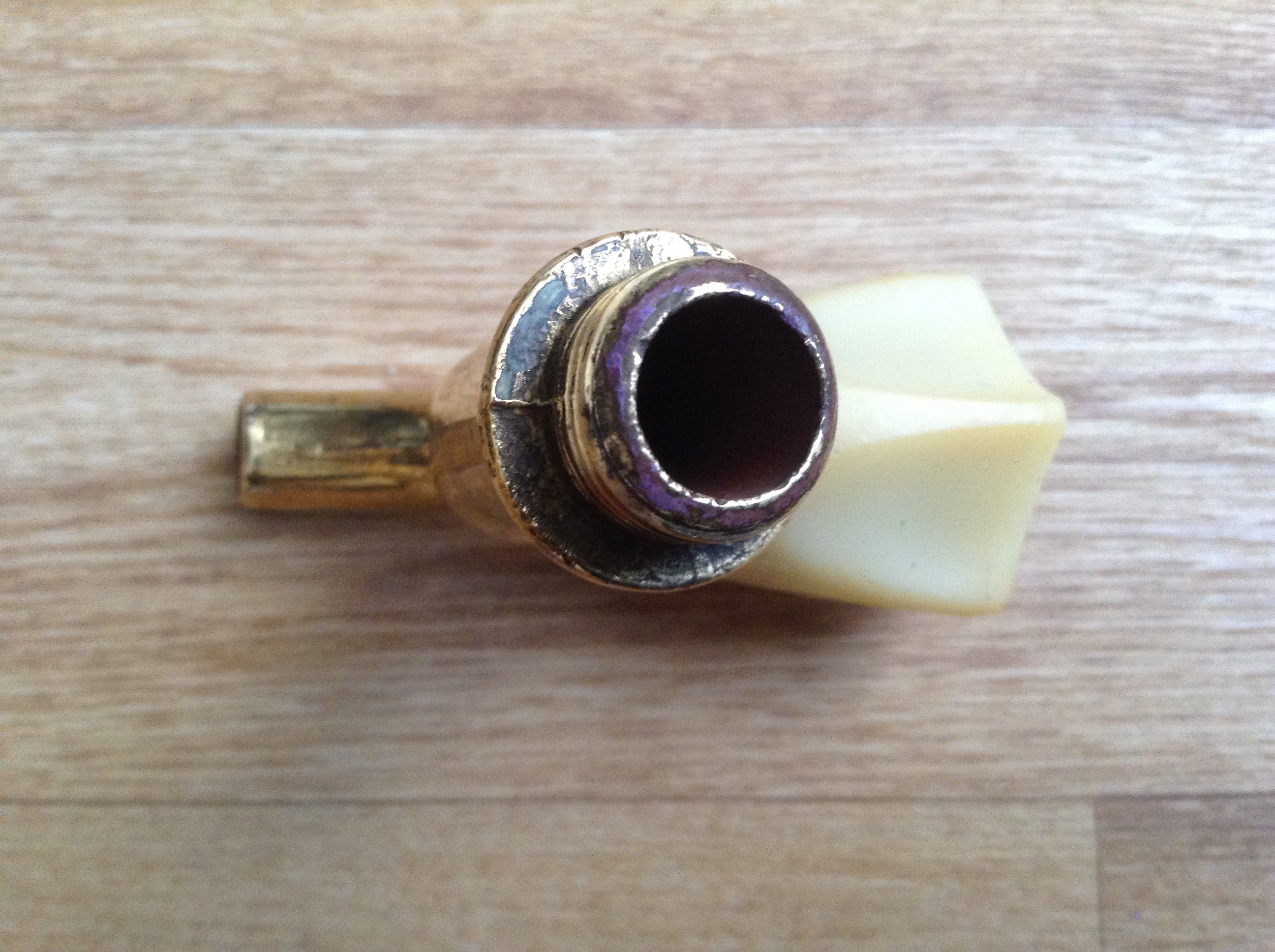 Vintage Brass Faucet Hot Cold Knobs Wall Faucet Bath Tub Etsy