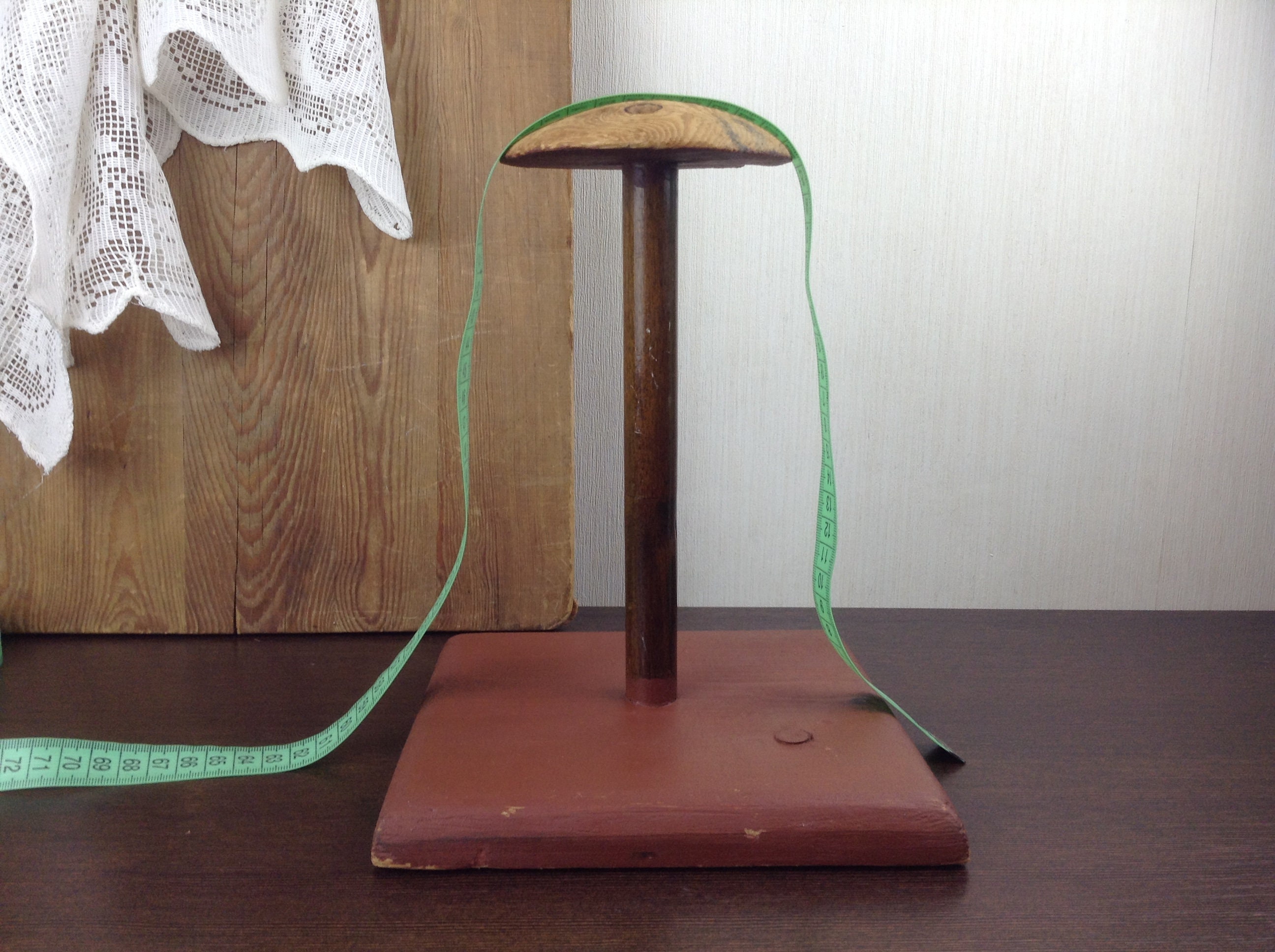 Vintage Wood Hat Holder Wooden Hat Stand Hat Display Stand Etsy