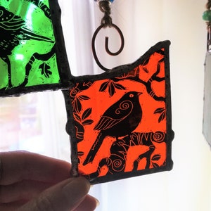 Animals & Birds Stained Glass Light Catcher Made to order image 6