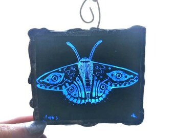 Moth Stained Glass Sun Catcher