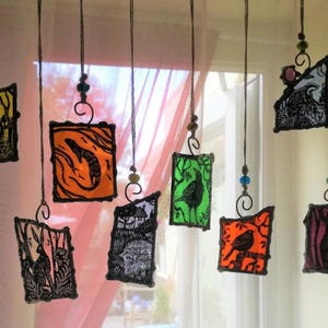 Animals & Birds -  Stained Glass Light Catcher= Made to order