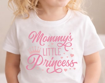 Mommy's Little Princess Shirt - Mothers Day Gift - Mommy's Girl Tee Shirt - Infant Baby Kids Toddler Youth Outfit