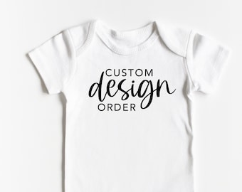 Infant/Toddler ONESIES® Custom design Your own words Personalized - Infant Baby Bodysuit Gold Glitter Cake Smash birthday Gift idea