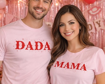 Two Dozen Roses Birthday Family Matching Shirts - Red Pink Cowgirl Western Rodeo Party - Hand Drawn Girl’s Second 2nd Birthday - 03