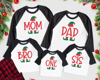 Christmas Elf First Birthday Family Matching Shirt Set - Elf first birthday - Adult Kids and Baby Shirts - One Christmas Bday