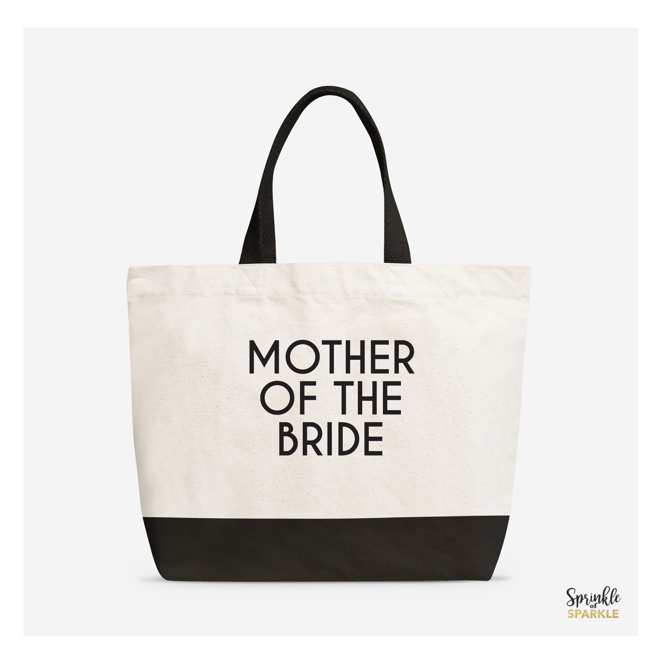 Canvas Tote Bag For Women – 'Sister' Embroidered, Wedding Gift, Large With Pockets - View #13