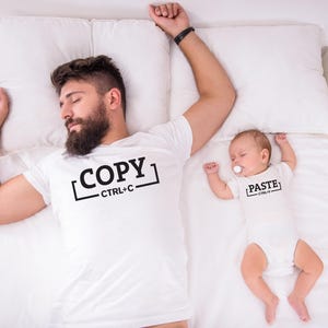 Copy Paste Ctrl C Ctrl V Matching ONESIES® Bodysuit Dad T-Shirt - Matching Father's Day Gift Idea Daddy and me Tech Dad Father 002
