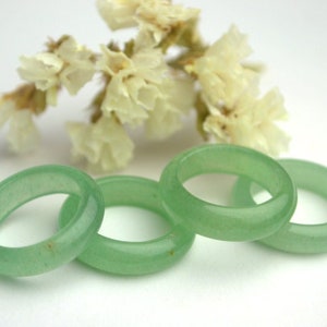 Green jade nephrite ring band Genuine jade jewelry Personalized asexual ring Gift for her mom Real jade solid unisex ring Graduation gifts