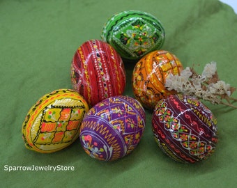 Hand painted Easter Egg Ukrainian souvenir Easter decorations Easter kids gift Personalized easter wooden egg Easter decor Gift for her mom