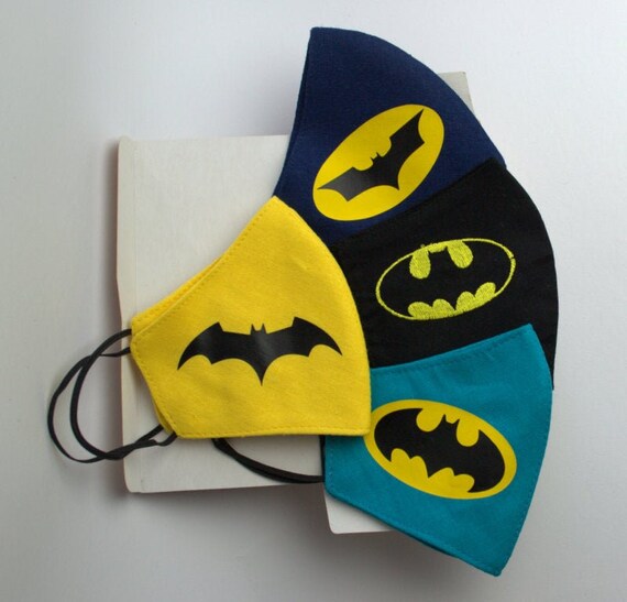 Batman face mask Facemasks reusable washable Best seller Etsy