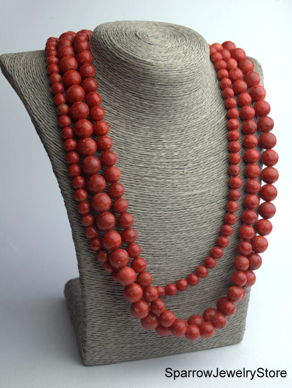 Vintage coral necklace - Etsy 日本