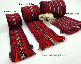 Gewebter Schärpengürtel - Ukrainische Hutsul Krajka, ethnische Volkstracht