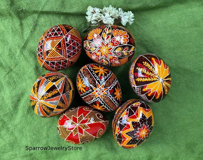 Traditional Ukrainian Pysanka Easter Eggs – Hand-painted Souvenir ...