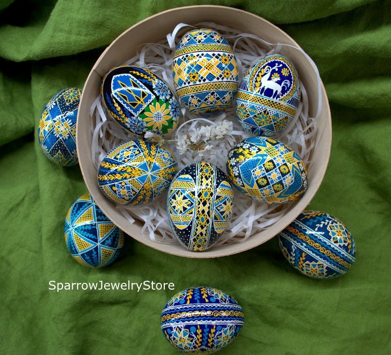 Pysanky eggs ukraine - Etsy 日本
