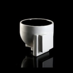 Arko 3 - Tea cup, kissing cups, for him, for her, coffee mug, latte cup, mocha cup, barista coffee cup, bauhaus design, geometric cup,
