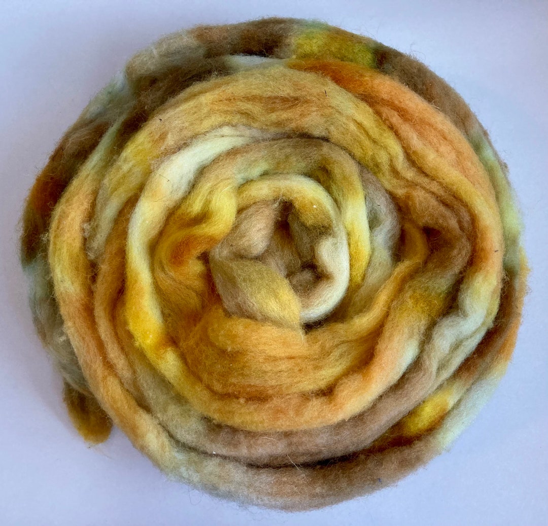 DRYAD hand Dyed-spinning Roving Fiber-cheviot Wool 4oz - Etsy