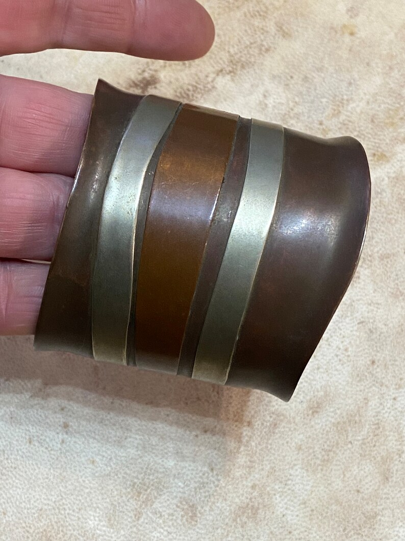 Brass Copper Bracelet - Handcrafted Adjustable African Bangle Jewelry main image 0