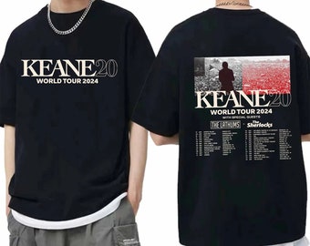 Camisa Keane World Tour 2024, Camisa de concierto Keane Hopes and Fears 2024, Camisa de fan de Keane Band, Camisa de concierto Keane 2024