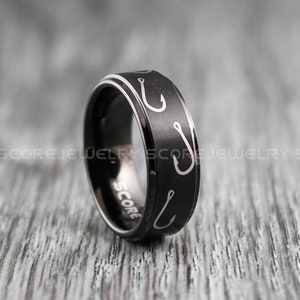 Vissenring, vissentrouwring, vissensieraden, vishakenring, jachtring, vishakenring, jachttrouwring, vissersring