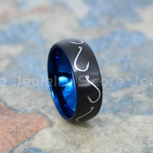 Visring, vishakenring, trouwring vissen, trouwring vissen, vissersieraden, visserring, zijn trouwring, bruidegomring