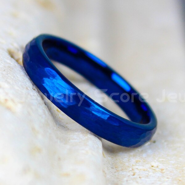 Blue Wedding Bands Etsy