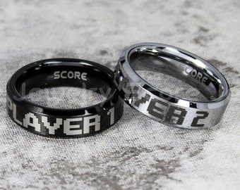 Player 1 player 2 rings glow in the dark deals