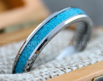 Bague Zuni Argent Ola Eriacho - Opalite & Lapis-Lazuli - Taille 8 - Artisanale