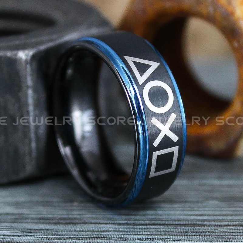 Game Rounded Ring Video Game Engagement Ring - Etsy