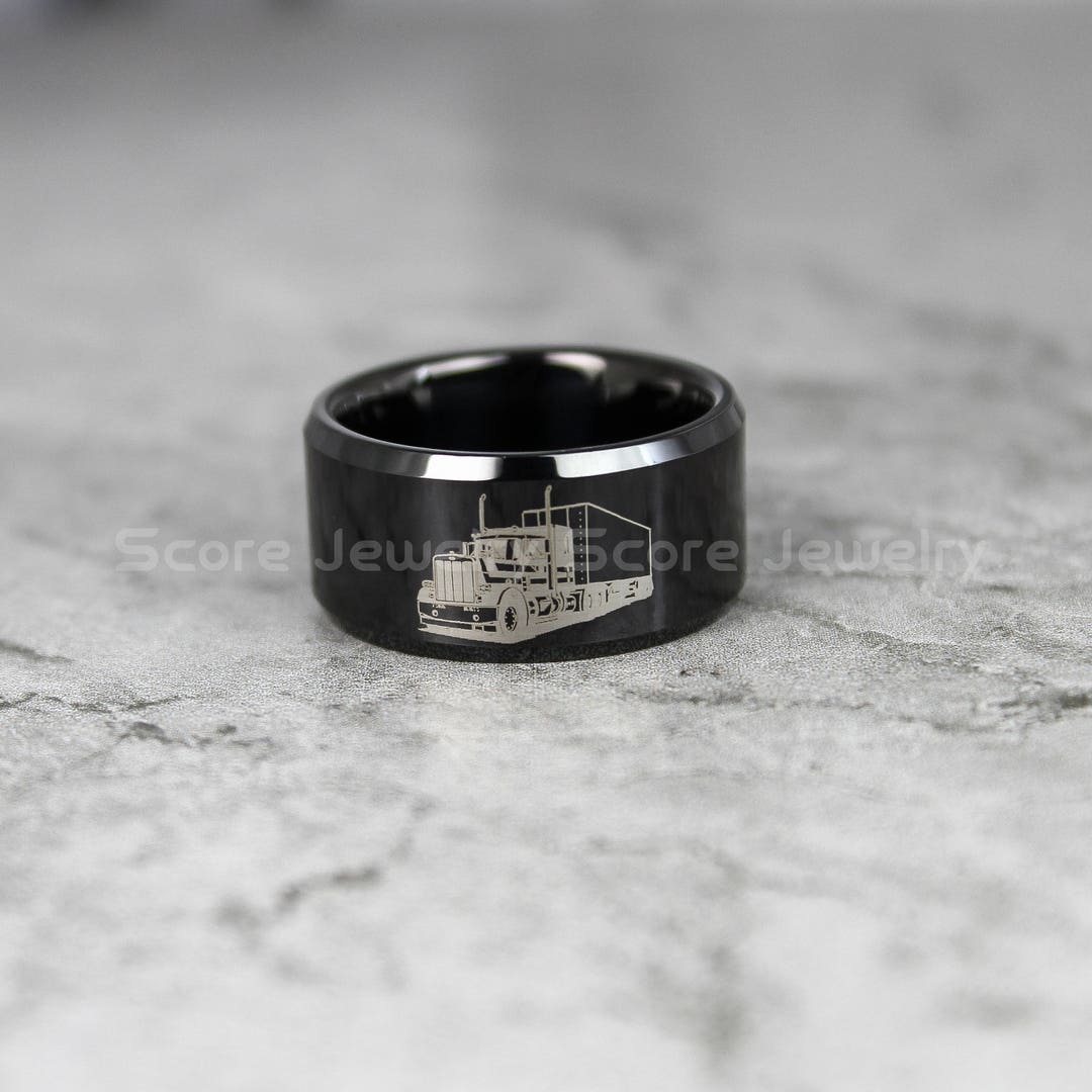 Truck Ring Trucker Ring Truck Driver Ring 12mm Black - Etsy