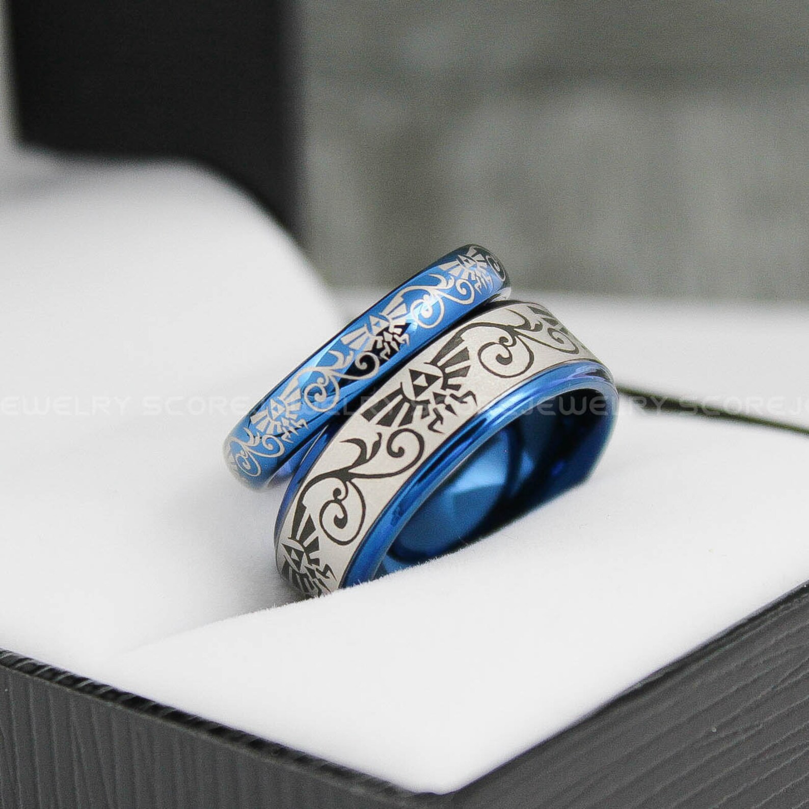 Zelda Rings Gamer Rings Zelda Wedding Rings 3 Piece Couple Etsy