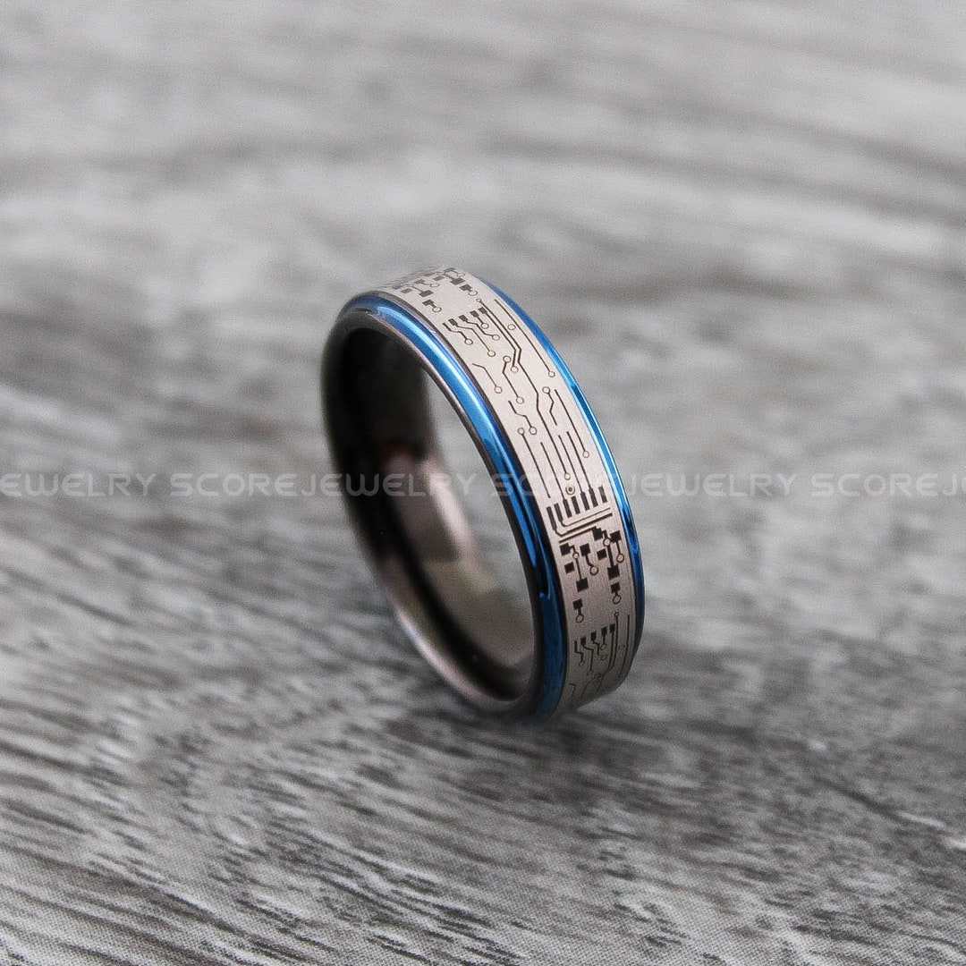Engineering Themed Rings Circuit Board Ring, Engineer Ring, Science Ring, Physics Ring, Teacher ...