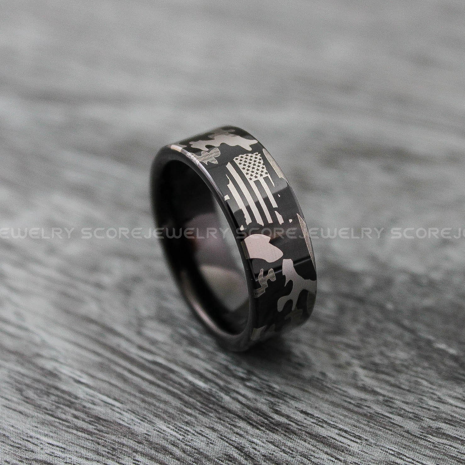 Camo Promise Rings For Couples