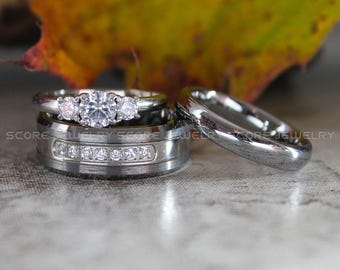 Silver Wedding Bands, Couple Wedding Rings, Matching Couple Wedding Bands, Silver Wedding Ring, Silver Diamond Rings, Minimalist Rings