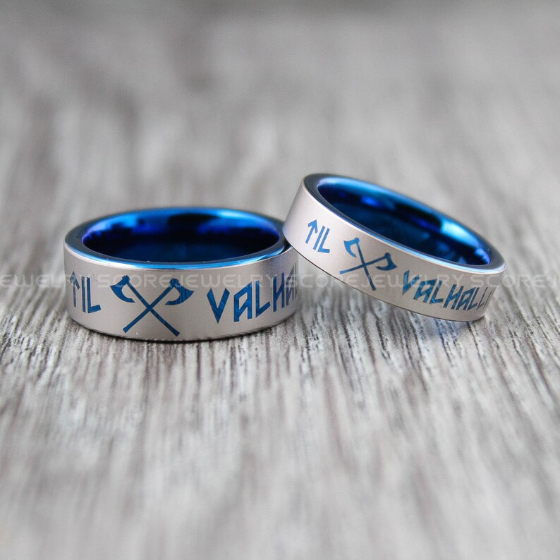 Til Valhalla Rings Til Valhalla Jewelry Viking Rings Couple Etsy