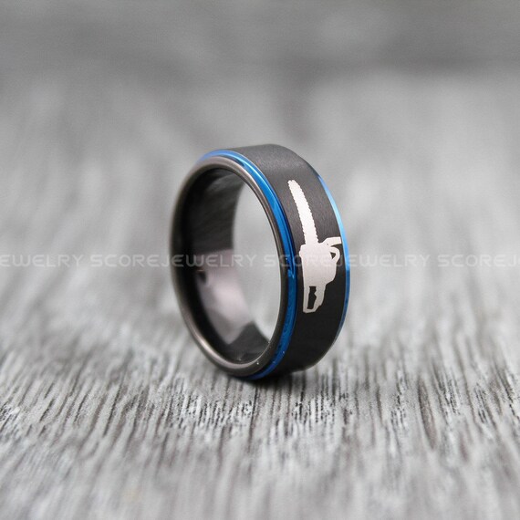 Chainsaw Ring, Saw Ring, Power Tools Ring, Construction Ring, 8mm