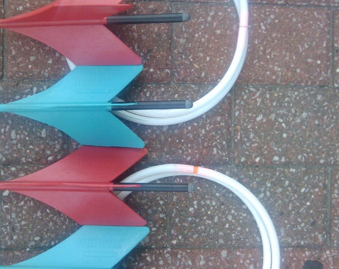 Vintage Original Regent Jarts Lawn Darts Plastic Fins and Rings Outdoor
