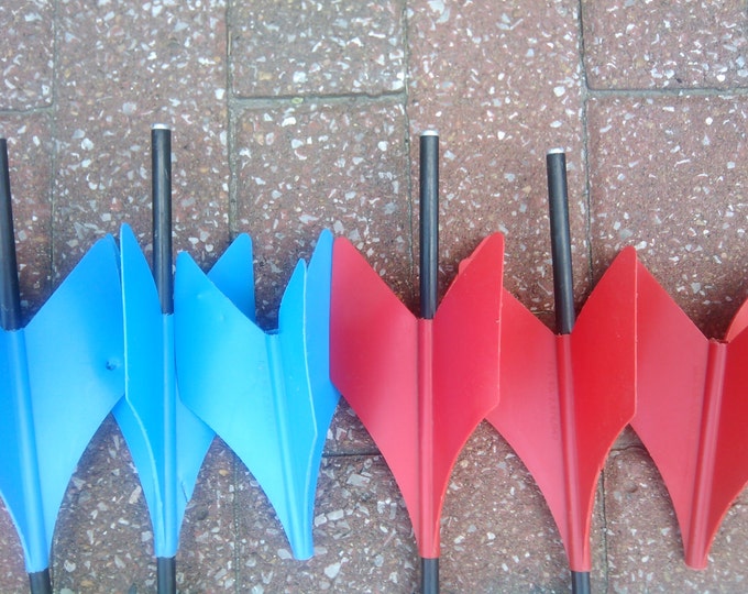 Vintage Original Jarts Co. Lawn Darts Plastic Fins and Rings Outdoor