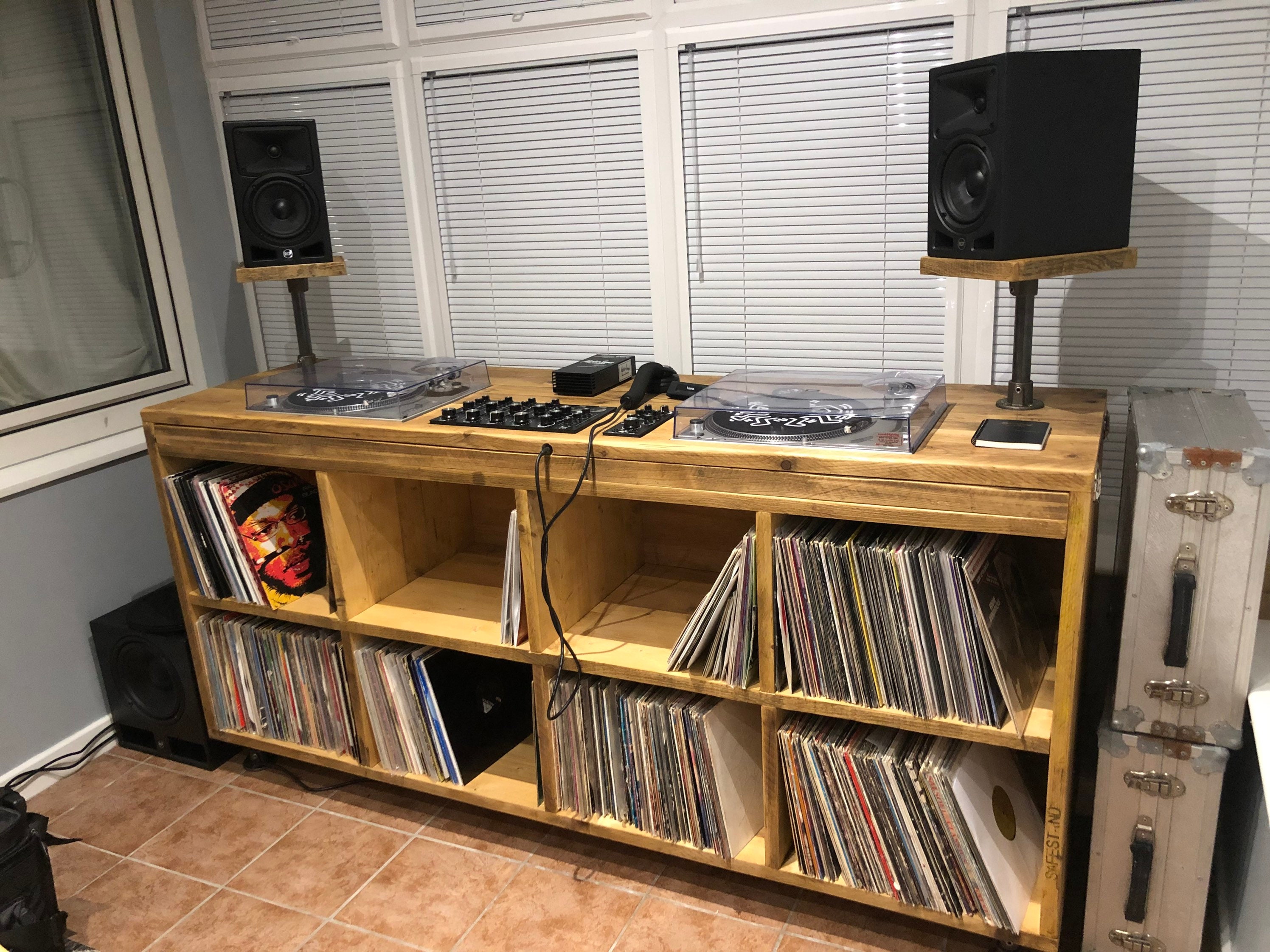 Mesa de acrílico elegante para DJ, soporte para mostrador, Cabina