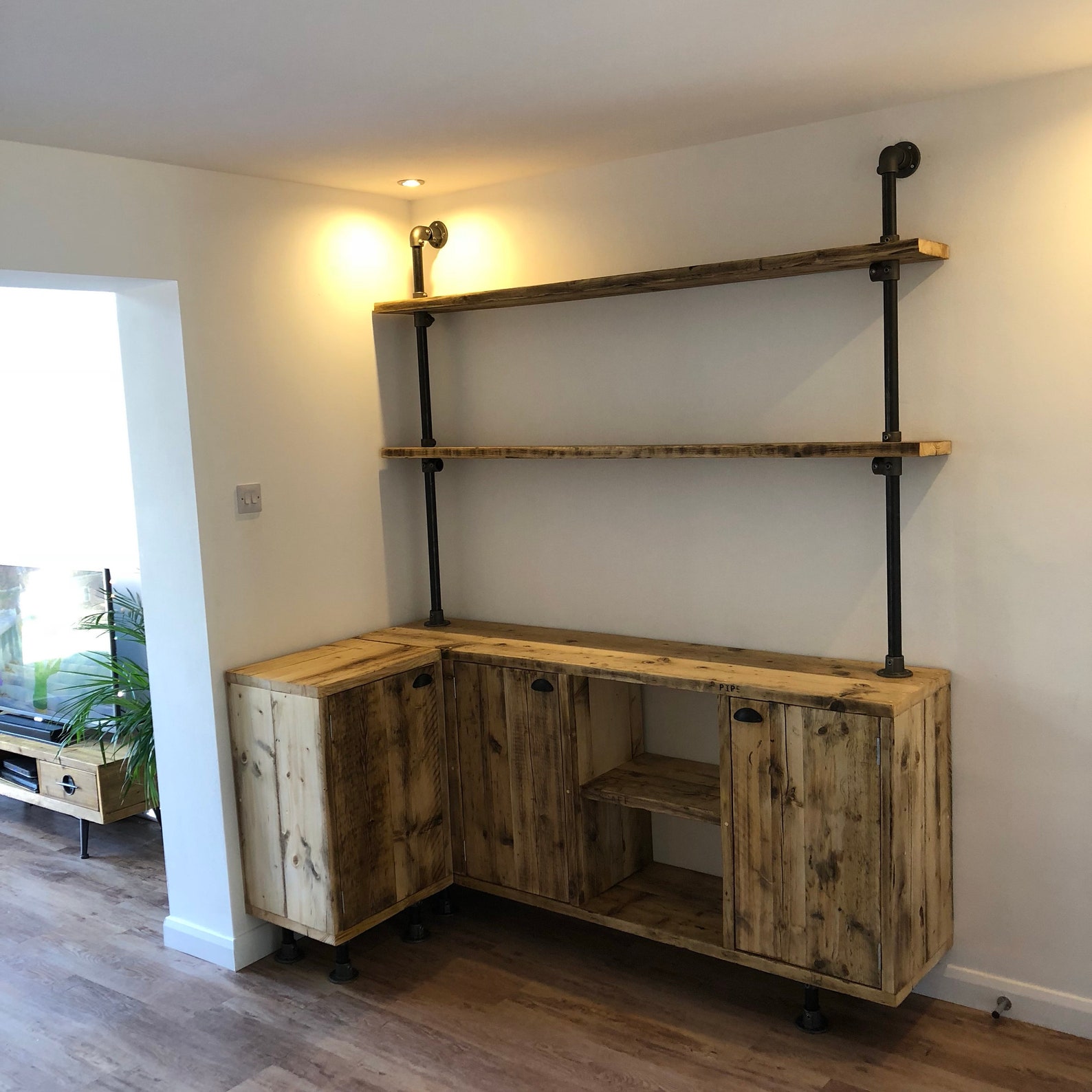 Home Bar Console Industrial Styled Unit Etsy UK